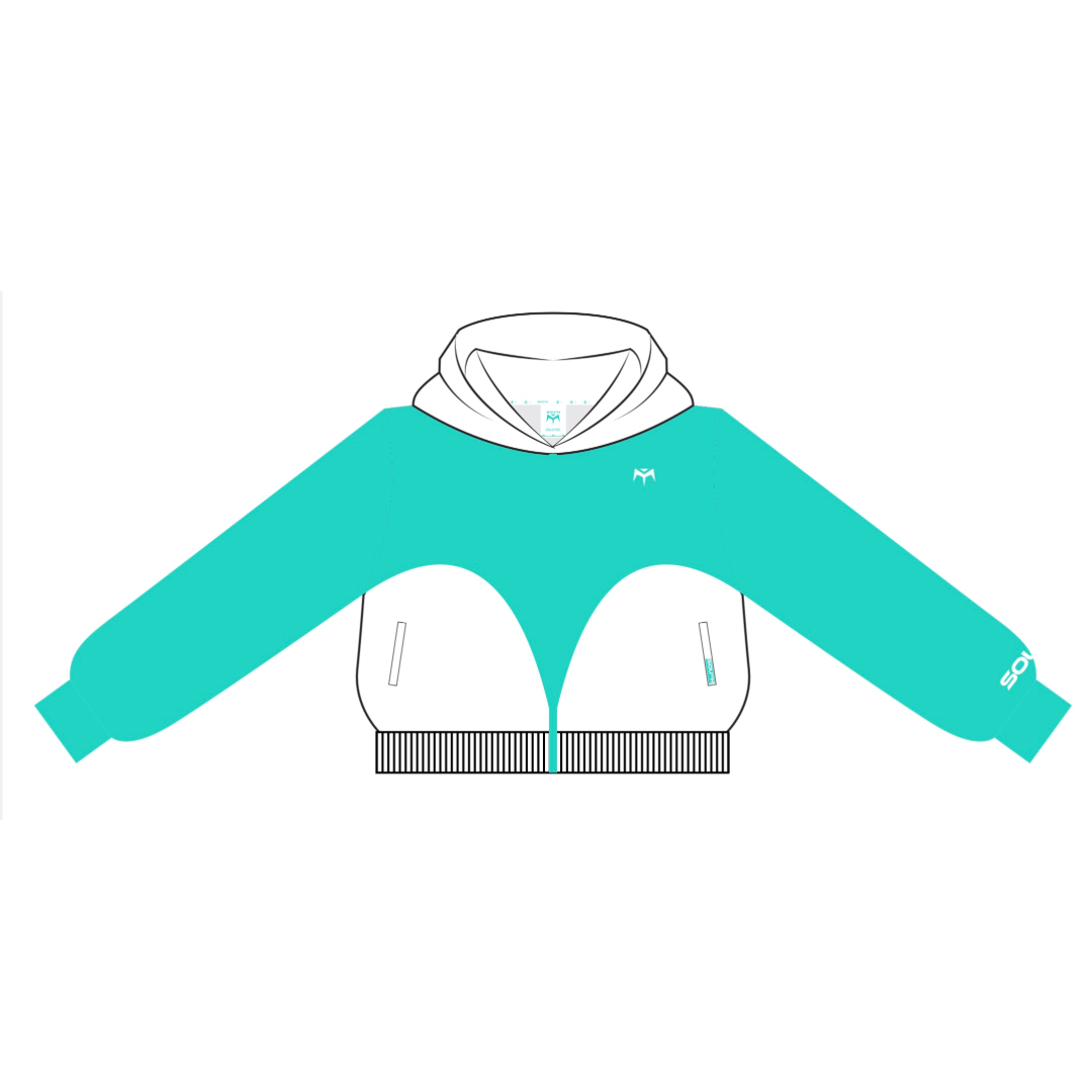 Manu Crop Zip Hood
